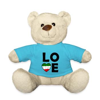 Love of Italy - Teddy Bear - atoll blue - Front