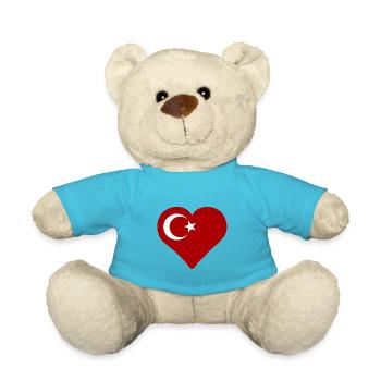 Ein Herz für die Türkei - Teddy - Atollblau - Vorne