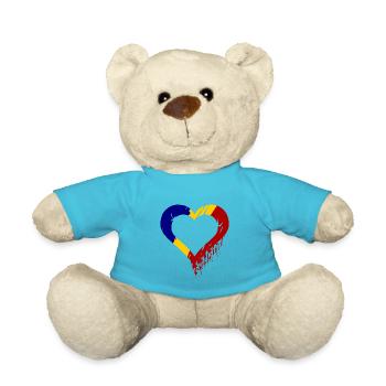 Rumänien Liebe - Teddy - Atollblau - Vorne