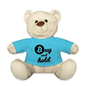 The Bitcoin Investor - Teddy Bear - atoll blue - Front