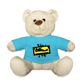 Couch Sleeping Sofa Tired Icon - Teddy Bear - atoll blue - Front