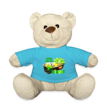 Ich kann nicht, ich habe Gemüsekorb stilisiert Korb - Teddy - Atollblau - Vorne