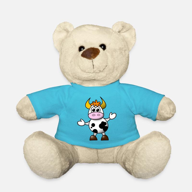 Cléa la vache - Nounours - bleu outremer