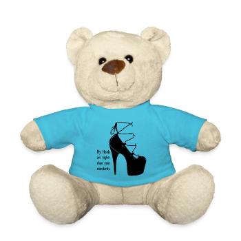 High Heel Schuh hohe Schuhe Illustration - Teddy - Atollblau - Vorne