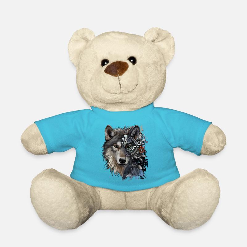 loup - Nounours - bleu outremer