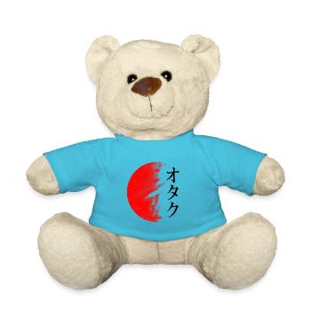 Caractères japonais OTAKU - Nounours - bleu outremer - Devant