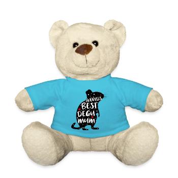 Degu mum | For Mamas from Degus - Teddy Bear - atoll blue - Front