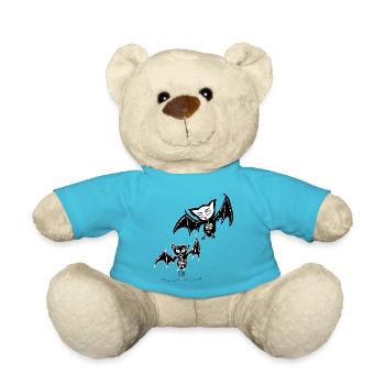 Halloween - Teddy - Atollblau - Vorne