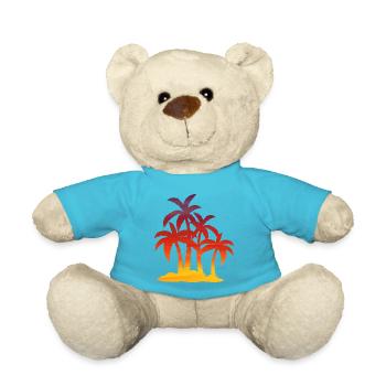 Sunset palm summer - Nounours - bleu outremer - Devant