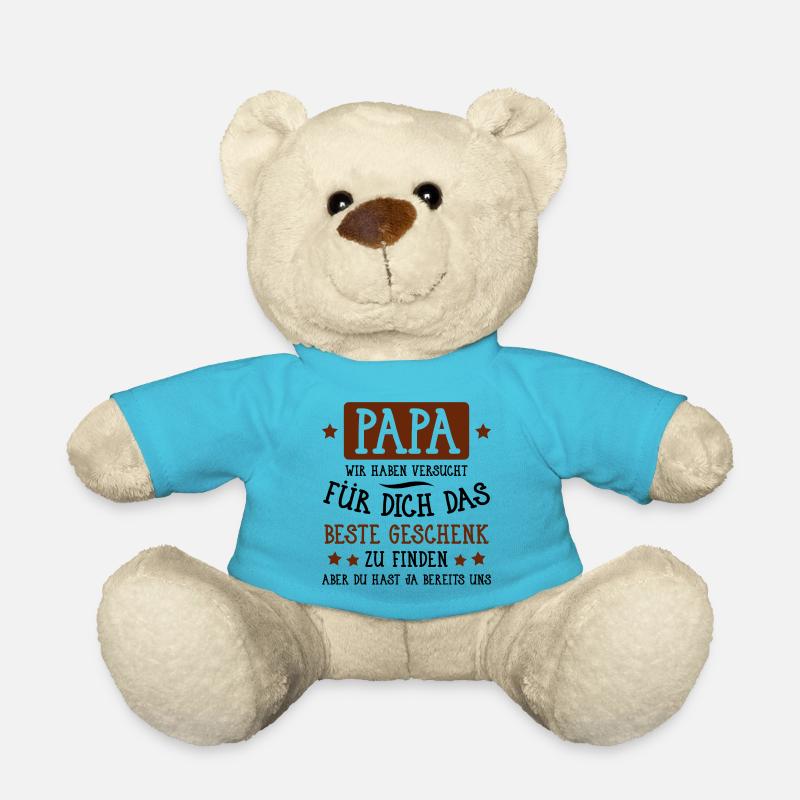 Papa... für dich das beste Geschenk... - Teddy - Atollblau