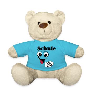 Abschluß , Schule ich habe fertig (25) - Teddy - Atollblau - Vorne