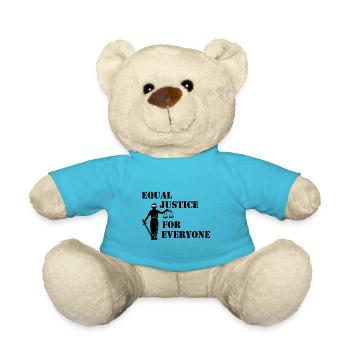 Equal Justice for everyone - Teddy Bear - atoll blue - Front