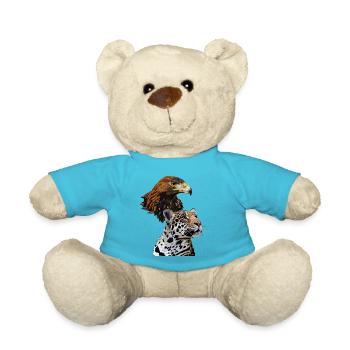 Aigle royal et Jaguar - Nounours - bleu outremer - Devant