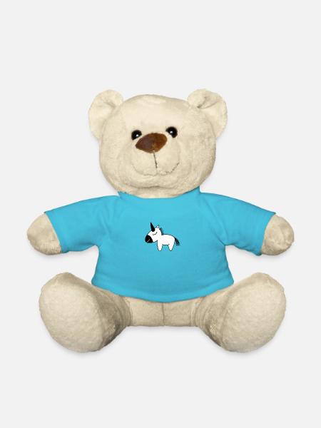 Douce petite licorne - Nounours - bleu outremer