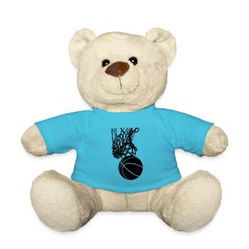 Basketball, Basketballnetz, Basketballkorb, Swish - Teddy - Atollblau - Vorne