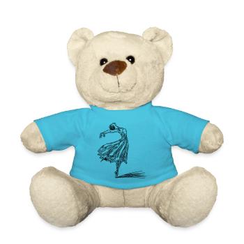 Elegant vintage dancer - Teddy Bear - atoll blue - Front