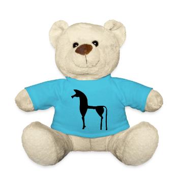 The Greek horse - Teddy Bear - atoll blue - Front