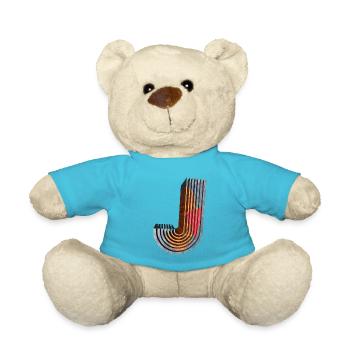 J - Teddy Bear - atoll blue - Front