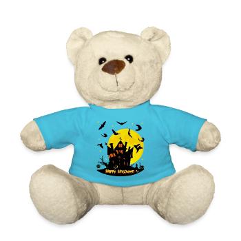 Halloween-Nacht - Teddy - Atollblau - Vorne