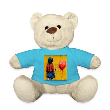 bande dessinée pop art - Nounours - bleu outremer - Devant