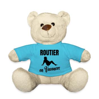 routier en vacances - Nounours - bleu outremer - Devant