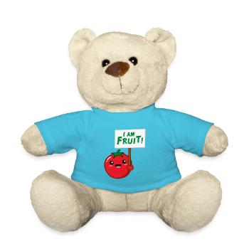 I am Fruit - Teddy Bear - atoll blue - Front