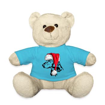 Santa ALPENLÄNDISCHE DACHSBRACKE Chiens de Noël - Nounours - bleu outremer - Devant