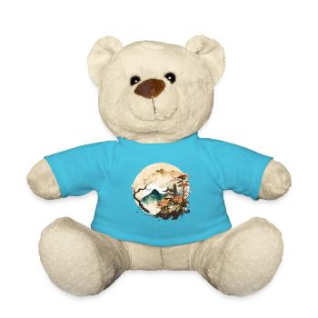 Anime Landscape - Teddy Bear - atoll blue - Front