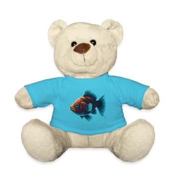 Funny Fish - Teddy Bear - atoll blue - Front