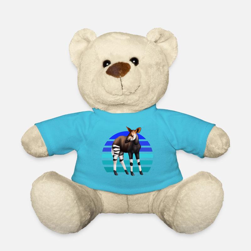 Süßes Okapi - Teddy - Atollblau