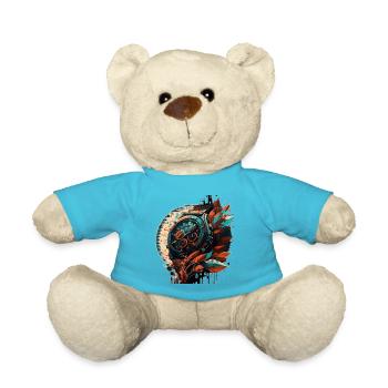 Chronographs play a role in motorsport - Teddy Bear - atoll blue - Front