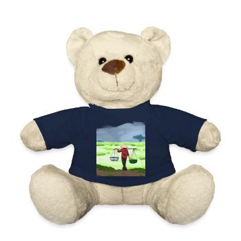 Vietnam Viet Bauern Reisfeld Flagge I Geschenk - Teddy - French Navy - Vorne