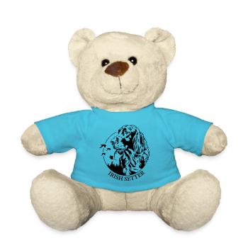 Irish Setter Jagdhund Jagdhunde Hunde Wilsigns - Teddy - Atollblau - Vorne
