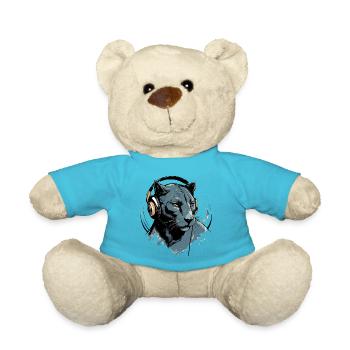 Amy la panthère audiophile - Nounours - bleu outremer - Devant