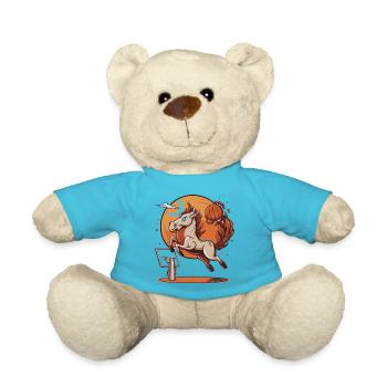 Cerceaux sur les sabots - Nounours - bleu outremer - Devant