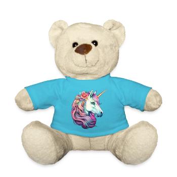Licorne - Nounours - bleu outremer - Devant