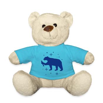 Bär - Panda Wald Natur Freiheit wild - Teddy - Atollblau - Vorne