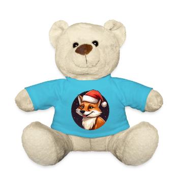 Füchse Weihnachten - Teddy - Atollblau - Vorne