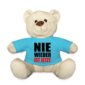 Nie wieder ist jetzt - Teddy - Atollblau - Vorne