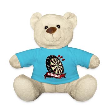 Dart 26 Ich höre immer nur Mimimi - Spruch - Teddy - Atollblau - Vorne