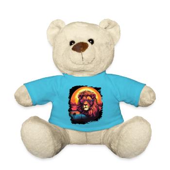 lion dog church sayings cut meme design awesome - Teddy - Atollblau - Vorne