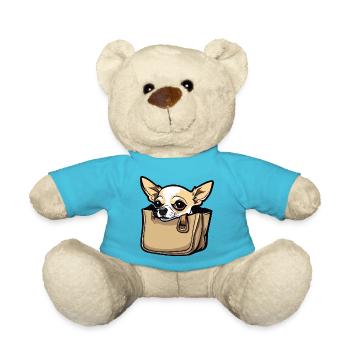 Chihuahua / small dog / animal / tiny / breed - Teddy Bear - atoll blue - Front