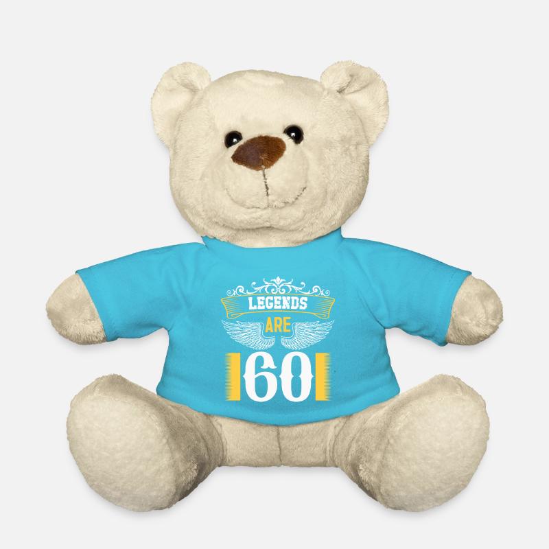 Legends are 60 years old, birthday 60 - Teddy Bear - atoll blue