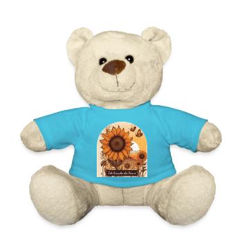 Sunshine for the soul - Teddy Bear - atoll blue - Front
