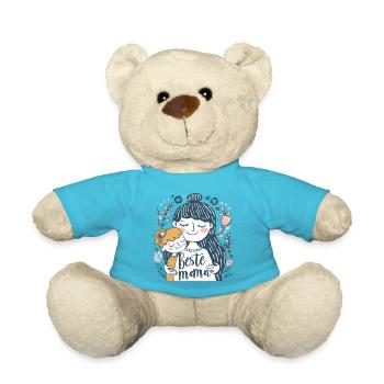 Beste Mama Muttertag - Teddy - Atollblau - Vorne