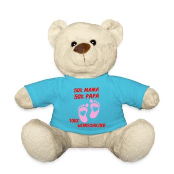 100 wunschkind 01 - Teddy - Atollblau - Vorne