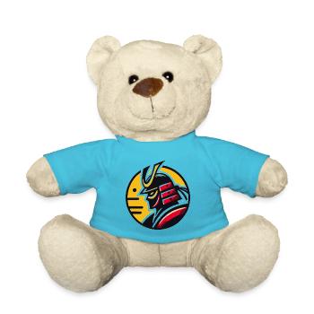 Gelber Samurai - Teddy - Atollblau - Vorne