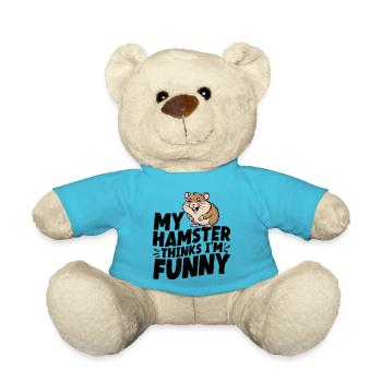 « Mon hamster pense que je suis drôle » - Animal de compagnie drôle - Nounours - bleu outremer - Devant