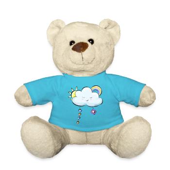 blue cloud - Teddy Bear - atoll blue - Front