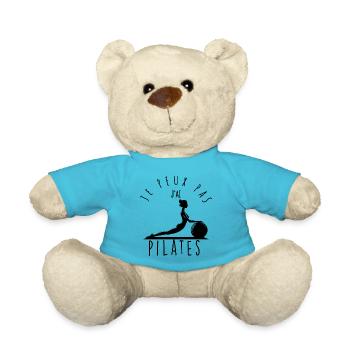 I can't, I have pilates. - Teddy Bear - atoll blue - Front